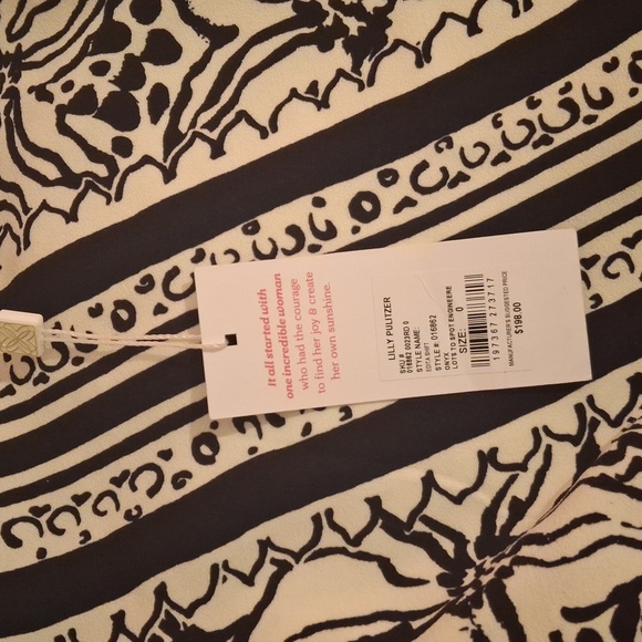 Lilly Pulitzer Black and White Floral Dress - Picture 7 of 7